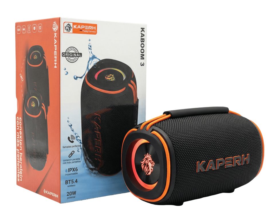 Mini Parlante XBASS 3D 3 Inalámbrico 30W De Potencia Color Negro