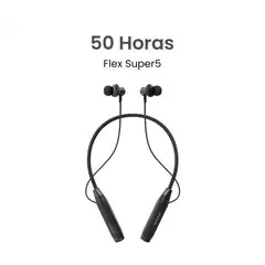 MOVISUN - Audífonos Bluetooth Flex Super5 Negro Pantalla Digital 50h MicroSD Botones Multifunción
