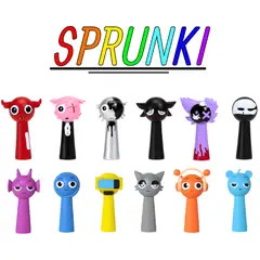 GENERICO - Juguete Set de Figuras Coleccionables Sprunki 12 Personajes