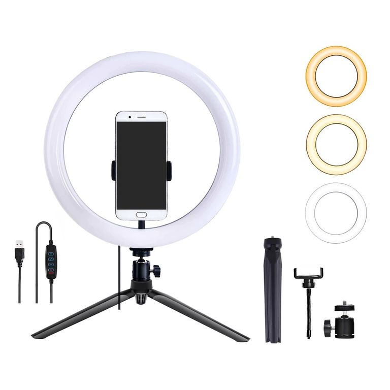 Aro de luz de 26 cm con Tripode