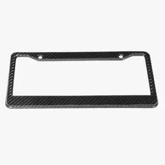 GENERICO - PORTAPLACA MODELO FIBRA DE CARBONO COLOR NEGRO
