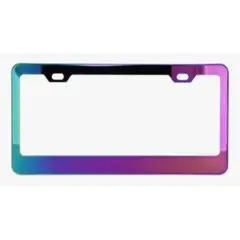 GENERICO - PORTAPLACA MODELO MULTICOLOR