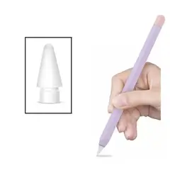 KAILI - Funda case protector cobertor para apple pencil 2 color lila y punta