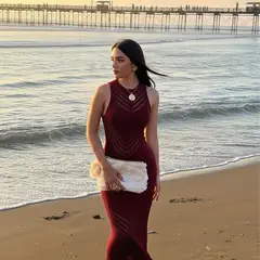 GENERICO - Vestido Hilo Translucido MCero 359-26 Color Vino