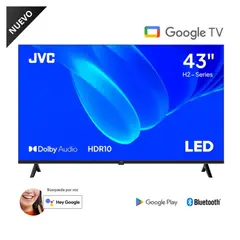 GENERICO - Televisor JVC 43" Google TV FHD 43KM358 2025 + Antena