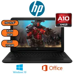 HP - LAPTOP 15-BA037CL AMD A10 SSD 128GB RAM 8GB PANTALLA HD