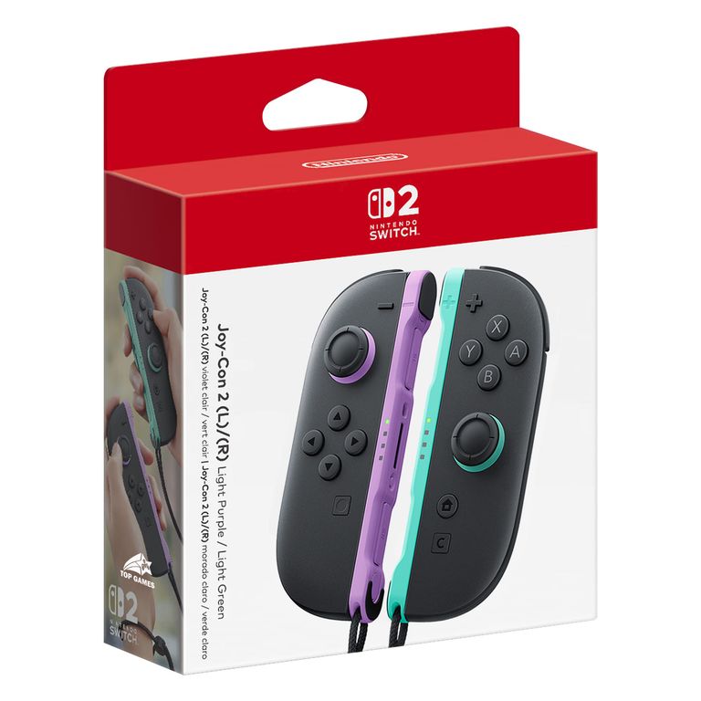 JOY CON SWITCH 2 LIGHT PURPLE - LIGHT GREEN