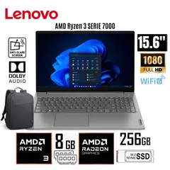 LENOVO - NOTEBOOK 15.6 RYZEN 3-7320U 8GB 256GB FREEDOS 82YU00X4LM - ARCTIC GREY