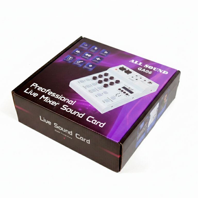 Consola Mixer de 2 canales para Transmisiones Tiktok, efectos - GA06