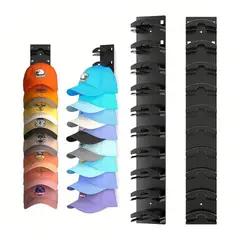 GENERICO - Colgador Gorras Gancho Adhesivos Organizador Para 40 Jockey