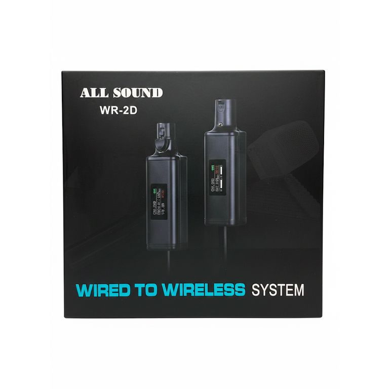 Adaptador Inalámbrico para Micrófono WR 2D - Sistema UHF Profesional Recargable para Voces