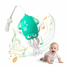 BABY - Pulpo Musical para Gateo Bebé con Luces y Sonido Recargable Juguete de Estimulación Temprana Verde