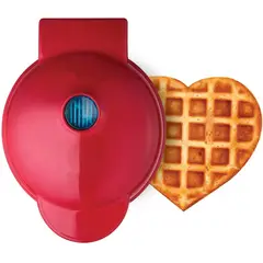 GENERICO - Mini Wafflera CORAZON Antiadherente Eléctrica Color Aleatorio