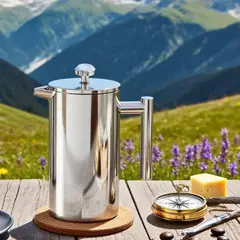 GENERICO - Cafetera prensa de acero 350 ml