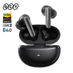 QCY - Audífonos MeloBuds N70 Cancelación de Ruido Activa, Hi-Res Audio, BT 6.0 - Negro