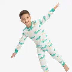 GENERICO - Pijama niño Rib Covert Dino Cool Fresh - Inga Pijamas