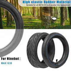 GENERICO - Neumático exterior 60/70-6,5 para patinete eléctrico Ninebot Max G30, cámara de tubo interior de 10