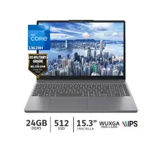 LENOVO - LAPTOP IDEAPAD SLIM 3 15IRH10 INTEL CORE I7 13620H 83K100KFLM RAM 24GB DDR5 SSD 512GB 15.3"