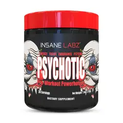 INSANE LABZ - Pre-entreno Psychotic Rojo 30 servicios - Grape