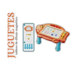 GENERICO - Mesa de dibujo magnetica para niños pequeños aprendizaje y educativo