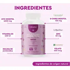 VITAMINA - Vitatú Myo & D-Chiro Inositol 40:1 con D3, Zinc y Folato | 270 Cápsulas