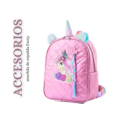 GENERICO - Mochila de espalda para niñas con diseño de unicornio.