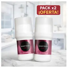 ESIKA - Pack x 2 Desodorantes Antitranspirant Roll On SWEET BLACK 50ml