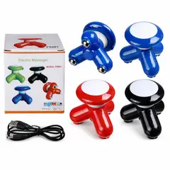 GENERICO - Masajeador De Mano 3 Cabezas Metálicas Alivio Muscular