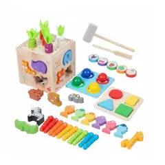 GENERICO - Cubo Didáctico Multifuncional 8 en 1