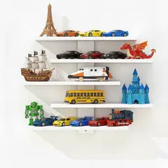 GENERICO - Repisa Organizadora Infantil 5 Niveles - Melamina 18mm Blanco