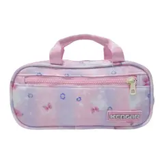KENGAR - Cartuchera de Dos Divisiones Modelo Kawai - Estampado Niña 3