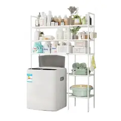 GRETAIL - Estante Organizador Lavadora Secadora Codos 5 Niveles 106cm Blanco