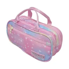 KENGAR - Cartuchera de Dos Divisiones Modelo Kawai - Estampado Niña 5