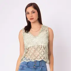 EVOLUTION - BLUSA BRISEIDA COLOR VERDE