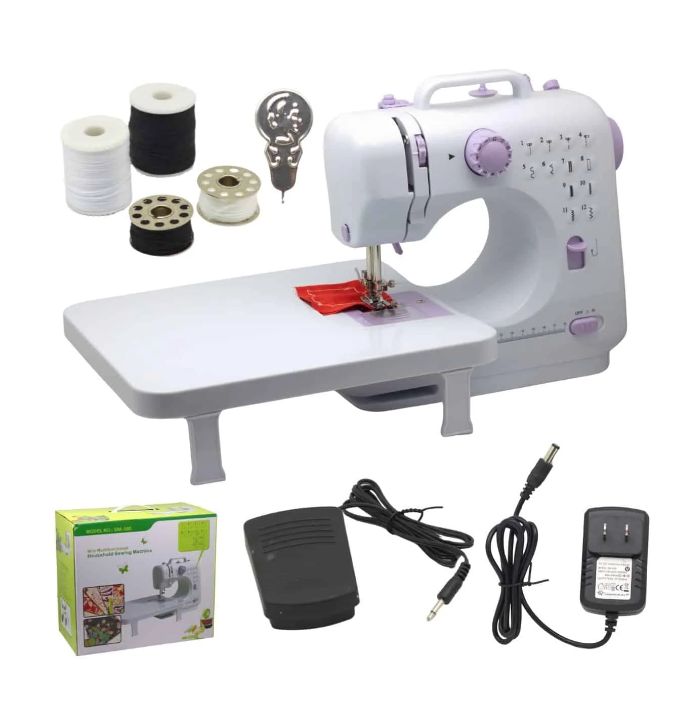 Máquina De Coser Portátil Con Mesita SM-505