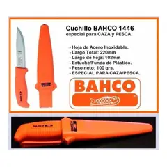 GENERICO - Cuchillo multifunción robusto con hoja de acero inoxidable bahco
