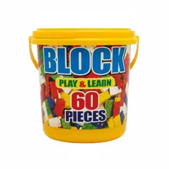 GENERICO - Balde de Bloques de Construcción Bricks x60 Piezas