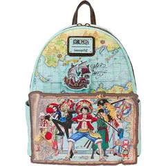 LOUNGEFLY - Bolso Mini Mochila One Piece 25th Aniversario Luffy