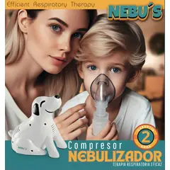 GENERICO - Nebulizador Portatil Para Niños Y Adultos Diseño Animal Blanco