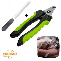 GENERICO - ALICATE CORTAUÑAS PERROS-MASCOTAS NUNBELL CLASICO-RECTO VERDE