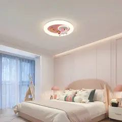 CEMLIGHTING - Lámpara de Techo LED Pony Lía 60W 40cm – 3 Colores de Luz + Control Remoto – Línea Kids