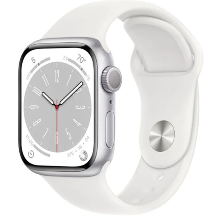 Watch Series 8 41mm GPS Aluminio Silver correa Blanca S/M A2770 Reacondicionado