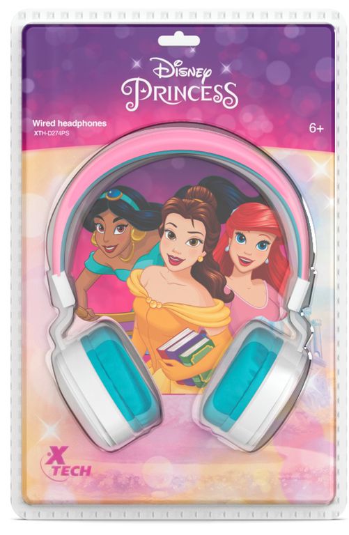 AUDIFONOS CABLEADOS PARA NIÑAS XTH-D274PS PRINCESAS CONECTOR 35MM