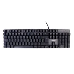 TEROS - Teclado Gamer TE-4074G RGB USB 20 Negro