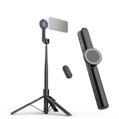 NEEWER - Soporte 3 en 1 magnético PA989, selfie stick, trípode de piso y mini trípode