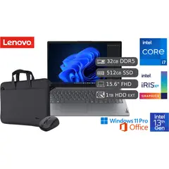 LENOVO - Laptop Nueva V15 G4 IRL Intel Ci7 13va 32GB DDR5 512GB SSD+ 1TB HDD 15.6 FHD