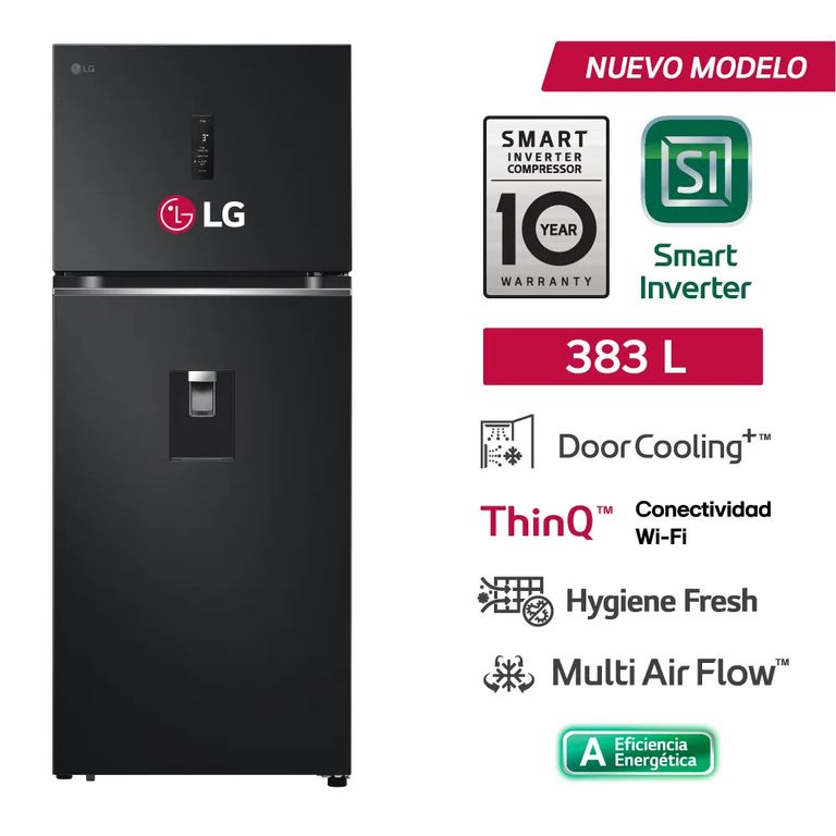 Refrigeradora 383 L No frost Top Freezer Negro VT40APMC