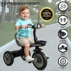 DOUX BEBE - Triciclo Chavito Musical «TRIKE» para Niños Gray