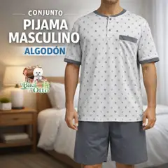 GENERICO - Pijama de algodón short + polo Hombre