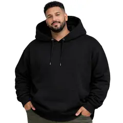 GENERICO - Polera Hombre Con Capucha Tallas Grandes